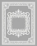 Ornate White Filigree Design Rug