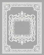 Ornate White Filigree Design Rug