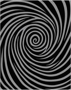 Monochromatic Swirl Pattern Rug