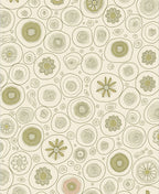 Circles with Whimsical Floral Accents Rug