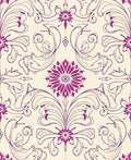 Elegant Floral Swirls Pattern Design Rug