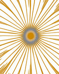 Vibrant Sunburst Abstract Pattern Rug