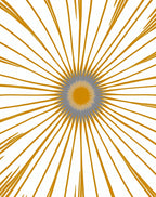 Vibrant Sunburst Abstract Pattern Rug