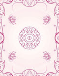 Floral Mandala Design In Pink Rug