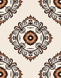Ornate Floral Medallion Pattern Rug