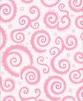 Pink Swirl Pastel Pattern Design Rug