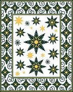 Starflower Art Deco Geometric Pattern Rug