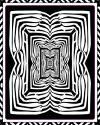 Abstract Zebra Stripe Infinity Rug