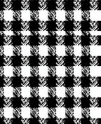 Bold Black White Gingham Check Rug