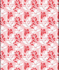 Red White Floral Pattern Design Rug