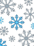 Winter Blue Snowflake Scatter Rug
