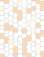 Hexagonal Geometric Pattern Design Rug
