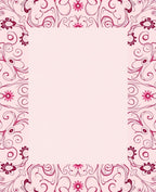 Ornate Floral Swirl Design Rug
