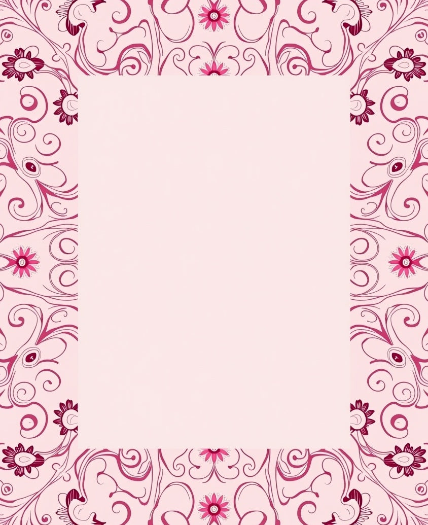 Ornate Floral Swirl Design Rug