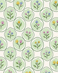 Pastel Floral Bloom Pattern Design Rug