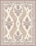 Classic Floral Swirls Pattern Rug