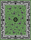 Whimsical Butterfly Floral Border Design Rug