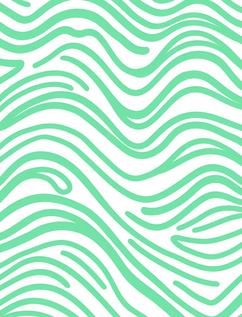 Mint Wave Organic Texture Rug