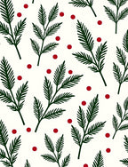 Forest Green Pine Berries Rug