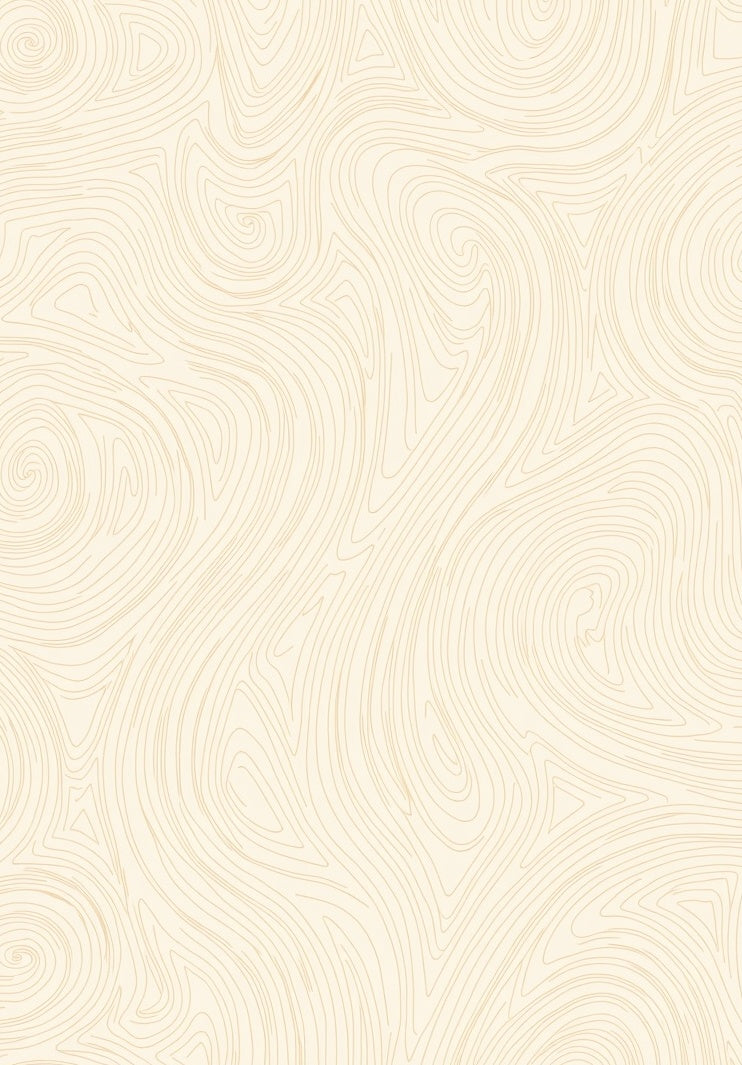 Cream Abstract Swirl Contour Rug