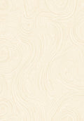 Cream Abstract Swirl Contour Rug