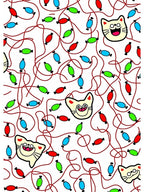 Whimsical Cat Heads And Candy Pattern Rug