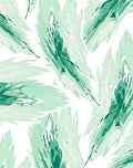 Abstract Emerald Green Foliage Design Rug