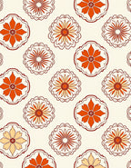 Floral Medallion Pattern Rug
