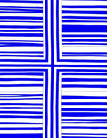 Bold Blue And White Stripe Design Rug