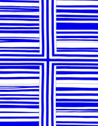 Bold Blue And White Stripe Design Rug