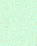 Mint Gold Contour Lines Rug