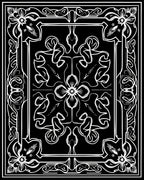 Ornate Floral And Swirl Pattern Rug