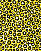 Bold Yellow Black Abstract Spots Rug