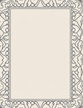 Ornate Scrollwork Botanical Pattern Rug