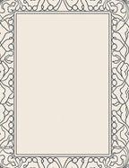 Ornate Scrollwork Botanical Pattern Rug