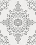 Ornate Scrollwork Floral Pattern Rug