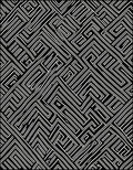 Maze Pattern Abstract Geometric Design Rug