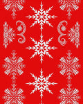 Winter Snowflake Pattern Design Rug