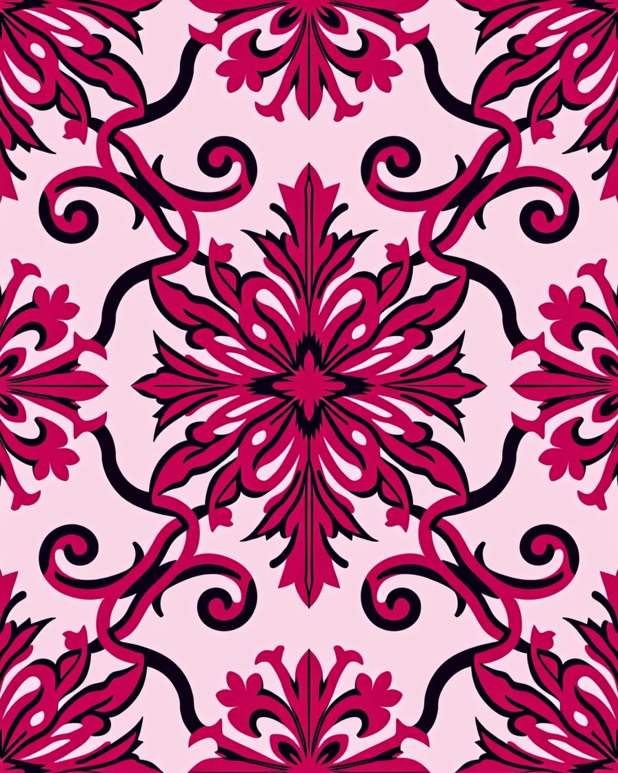 Vibrant Swirl Garden Style Rug