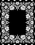 Floral Vine Border Design Rug
