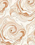 Abstract Swirl Warm Tones Rug