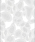 Organic Swirls Light Gray Pattern Rug