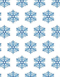 Blue Floral Hexagonal Pattern Rug
