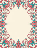 Ornate Floral Vines Pattern Rug