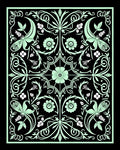 Vintage Floral Swirl Pattern Rug