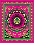 Bold Geometric Mandala Floral Design Rug