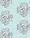 Ornate Scrollwork Floral Pattern Rug