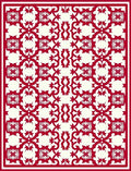Crimson Ivory Intricate Pattern Rug