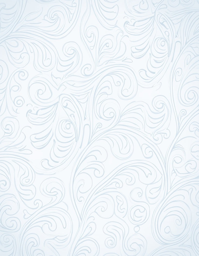Delicate Swirl Floral Pattern Rug