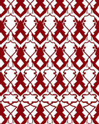 Ornate Damask Pattern Rug
